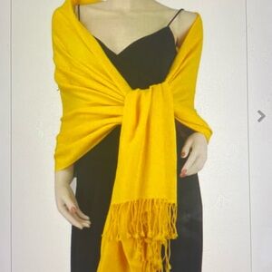 Pashmina Vibrant Yellow Scarf Wrap